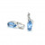 Zlaté dámske náušnice CHARLOTTE BLUE K02.004.B2