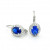 Zlaté dámske náušnice SPLENDORA BLUE K02.013.B2