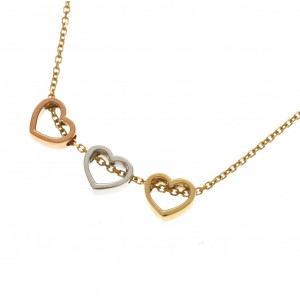 Zlatý dámsky náhrdelník HEART K49.101.E1 HEART
