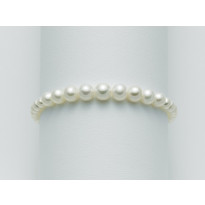 Zlatý dámsky perlový náramok MILUNA K07.052.F1