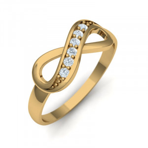 Zlatý dámsky prsteň INFINITY K04.005.A1