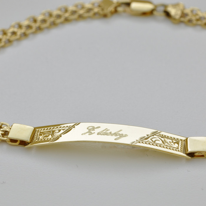 Zlaté šperk Gravírovanie šperkov PERSONALIZÁCIA