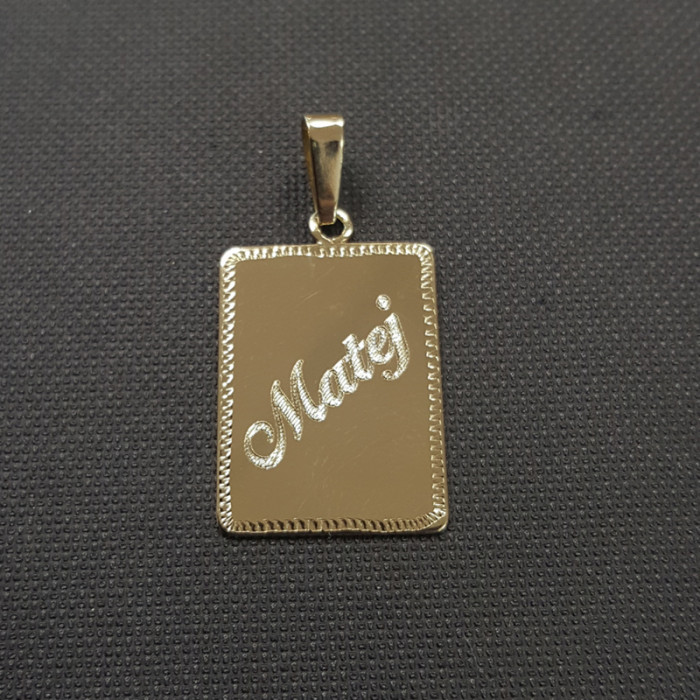 Zlaté šperk Gravírovanie šperkov PERSONALIZÁCIA