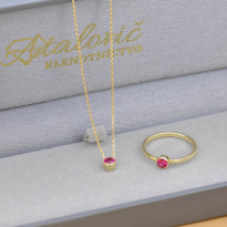 Zlatý dámsky náhrdelník EVELINA K01.059.E1