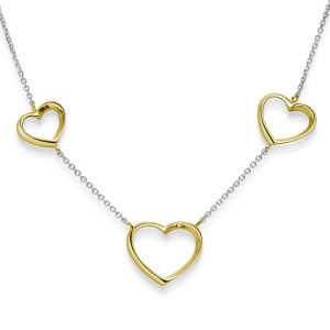 Zlatý dámsky náhrdelník HEART K49.109.E3 HEART
