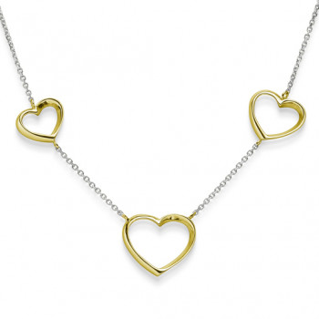Zlatý dámsky náhrdelník HEART K49.109.E3 HEART