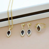 Zlaté dámske náušnice K16.150.B1 AMARINE