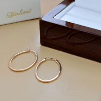 Zlaté dámske náušnice OVAL K49.023.B4 OVAL