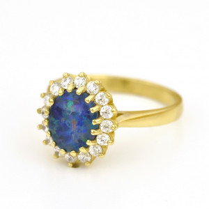 Zlatý dámsky prsteň ASTRIA K02.028.A1