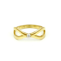Zlatý dámsky briliantový prsteň K01.045.A1B