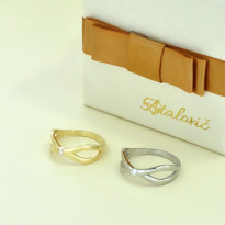 Zlatý dámsky briliantový prsteň K01.045.A2B