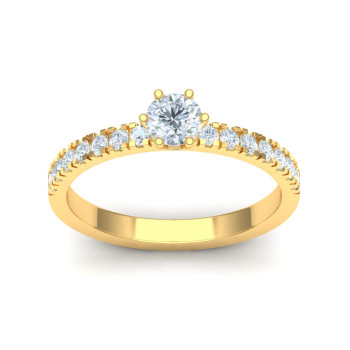Zlatý dámsky prsteň NOVA K02.075.A1