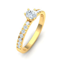 Zlatý dámsky briliantový prsteň NOVA K02.075.A1B
