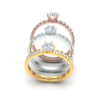 Zlatý dámsky briliantový prsteň NOVA K02.075.A1B