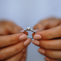 Zlatý dámsky prsteň WEDDING K02.052.A2