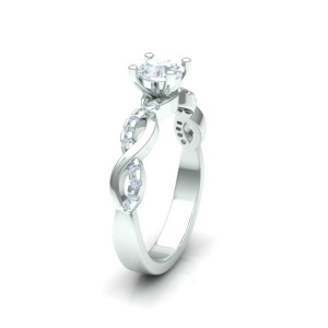 Zlatý dámsky prsteň WEDDING K02.052.A2