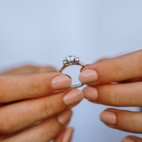 Zlatý dámsky prsteň WEDDING K02.053.A2