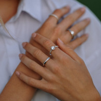 Zlatý dámsky prsteň WEDDING K02.054.A2