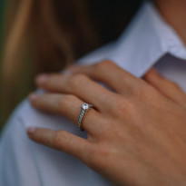 Zlatý dámsky prsteň WEDDING K02.058.A2