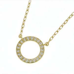 Zlatý dámsky náhrdelník MORGAN K04.060.E1 KRUH