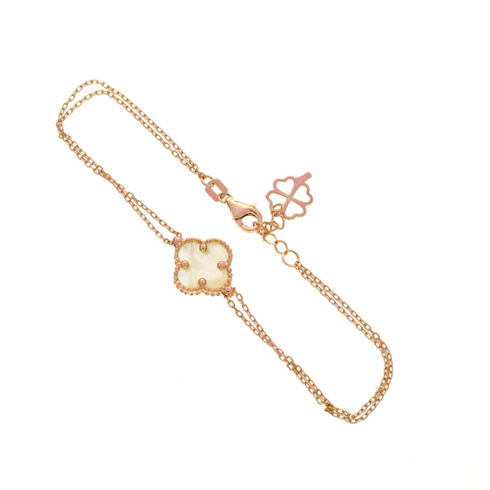 Zlatý dámsky náramok  K38.005.F4 CLOVER