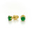 Zlaté dámske Smaragdové náušnice K01.065.B1S JAIDE  (4,7mm)