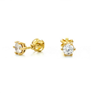 Zlaté dámske náušnice CARENE 4mm K01.018B.B1