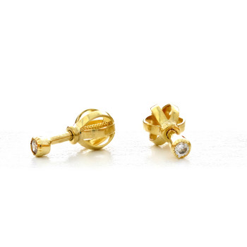 Zlaté dámske náušnice K01.041.B1 DIANA (2 mm)