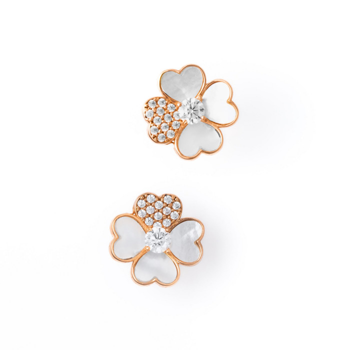 Zlaté dámske náušnice K38.039.B4/03,50 FLOWER