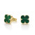 Zlaté dámske náušnice CLOVER K01.074.B1.ZEL