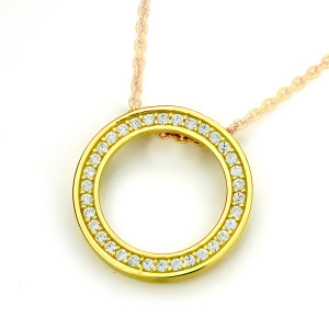 Zlatý dámsky prívesok K16.209.C1 CIRCLE