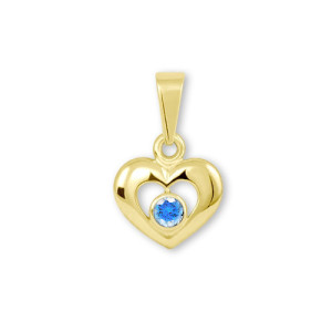 Zlatý prívesok K30.399.C1 HEART