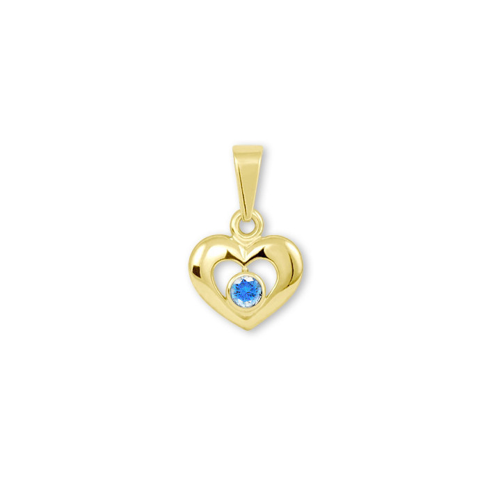 Zlatý prívesok K30.399.C1 HEART