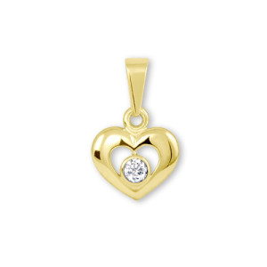 Zlatý prívesok K30.399.C1 HEART