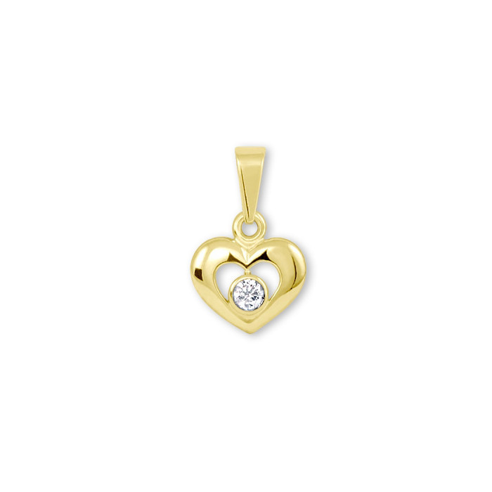 Zlatý prívesok K30.399.C1 HEART