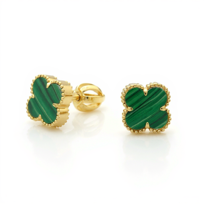Zlaté dámske náušnice CLOVER K01.074.B1.ZEL