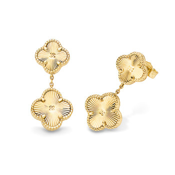 Zlaté dámske náušnice K49.183.B1 CLOVER