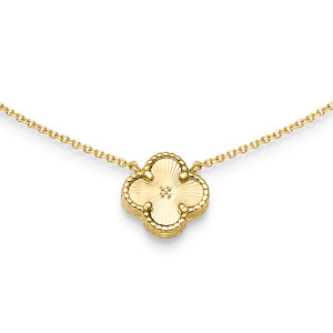 Zlatý dámsky náhrdelník CLOVER K49.183.E1 CLOVER