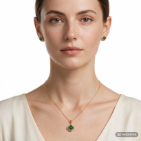 Zlaté dámske náušnice CLOVER K02.102.B1
